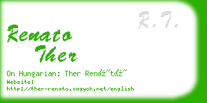 renato ther business card